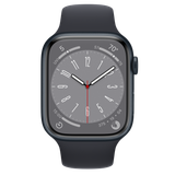 Refurbished Apple Watch Series 8 GPS + Cellular, 45mm Midnight Aluminum Case with Midnight Sport Band - Regular