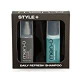 men-ü Style+ SPRAY FIX 100ml (with DAILY REFRESH SHAMPOO 100ml), hair styling, hair spray, strong hold, high hold, ultra concentrate, mens gift set
