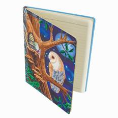 Craft buddy crystal art diy notebook - owl & fairy tree by artist lisa parker