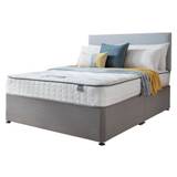 Silentnight Middleton Double Comfort Divan Bed - Grey