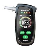 Breathalyzer RDINSCOS Alcohol Tester,High Precision Alcohol Breathalyze,Breathalyser Test for UK with LCD Color Display,Support Breath Analyser Alcohol for Personal and Professional Use