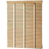 Wooden Venetian Blinds, Bamboo Venetian Blinds, Horizontal Window Blinds, Thermal Insulated Blinds, Honeycomb Pleated Blind with 50 mm/2 Inch Slats, for Home/Kitchen/Office,50x60cm/20 * 24in