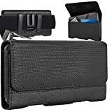 Mopaclle Nylon Phone Holster Belt Clip Case for Samsung Galaxy S22 Ultra 5G/ S21 Ultra S22 Plus S20 FE S10+ S9+ S8+ Note 8 9 Xs Max 8 Plus/Motorola Edge 30 Pro,G52 G22 (Fits w/ Otterbox Case)