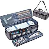 NICOGENA Carrying Case for Cricut Explore Air 2, Cricut Maker, Multi Large Front Pockets for Tools Accessories and Supplies, Gray
