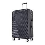FLYMAX XL 32" Extra Large 4 Wheel Suitcases Spinner Lightweight Luggage ABS Travel Cases Black