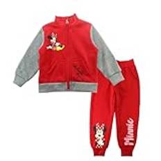 Disney Girl's Min23-2766 S2-5a Tracksuits, Red, 5 Years (Pack of 2)