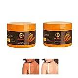 Intensive Tanning Gel Tanning Accelerator Cream Carrot Oil Body Tanning Butter Sunbed Cream Effective In Sunbeds and Outdoor Sun Natural Ingredients Achieve A Natural Tan (2 PCS)