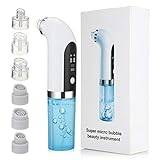 Electric Blackhead Extractor Vacuum Suction Facial Pore Cleaner USB Rechargeable Hydrodermabrasion Device Vacuum Suction Facial Pore Cleaner Electric Blackhead Extractor Tool