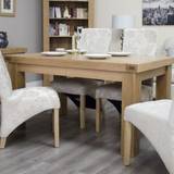 Bordeaux Solid Oak Furniture Dining Table 5' x 3' and 6 chair set