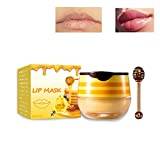Honey lip balm, honey lip mask, bee balm lip balm honey pot, moisturising and prevention dry and cracked lip peeling for reducing lip wrinkles