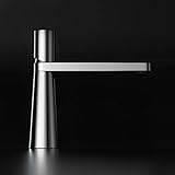 Brushed Gold Basin Faucet Brass Bathroom Faucet Mixer Tap Wash Basin Faucet Rose Gold Hot and Cold Lavotory Faucet (Color : Chrome Short)