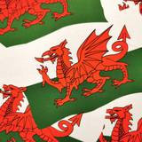 100% Cotton Fabric by Nutex - Welsh Flags