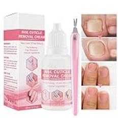 Cuticle Cream For Nails | Cuticle Remover Liquid,30ml Natural Softening Effective Absorption Cuticle Softener Cream For Nail Salon Home DIY Povanjer
