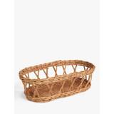 John Lewis Open Rattan Bread Basket, Natural