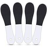 4 Pack Foot Files for Hard Skin Double-Sided Feet Callus Remover File Heel Scraper Pedicure Dead Skin for Wet Dry Cracked Feet Dead Skin Foot Care