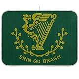 Erin Go Bragh Flag Ireland Green Dish Drying mat Counter mat Kitchen Kitchen countertop mat Dish Dryer Cloth 16 x 18