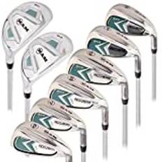 Ram Golf Accubar Lady Clubs Petite Iron Set 6-7-8-9-PW-SW with Hybrids 24° and 27°