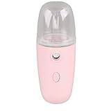 Facial Steamer Humidifier, 30ml ABS Facial Steamer, Lightweight and Stain Resistant for Travel (Pink)