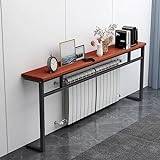 Console Table, Console Table, Console Table, Narrow Steel Frame Sofa Table, Slim Industrial Design Nightstands, Decorative Long Case, for Living Room, Bedroom, Study (Color : Style 2, Size : 120)