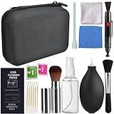 Professional Camera Cleaning Kit, Camera Lens Cleaning Kit with Cleaner, Air Blower, Microfiber Cloth, Lens Cleaning Pen, Lens Paper, Camera Lens Cleaner for Canon/Nikon Sony Panasonic