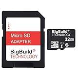 BigBuild Technology 32GB Ultra Fast 80MB/s microSDHC Memory Card For NextBase 422GW, 522GW, 622GW Dash Cam