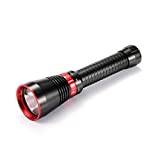 QARNBERG LED Torch, Diving Torch 6000 Lumens LED White/Yellow Waterproof Underwater Torch (Color: White)(Yellow Light)