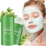 Green Tea Moisturising Face Mask Stick Green tea Cleansing Facial Mask Blackhead Remover purifying Clay mask for Deep Cleansing oil control anti-acne aging wrinkle Pores (Green tea)