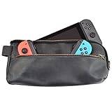Hide & Drink, Leather Switch Compatible Carrying Case, Urban Travel Pouch, Soft Storage Bag, Scratch & Bump Protection, Minimalist Essentials Handmade Includes 101 Year Warranty :: Charcoal Black