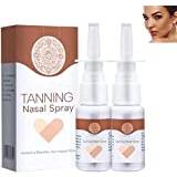 BronzeMist Tanning Nasal Spray,Sunless Tanning Spray,Deep Tanning Dry Spray,Self Tanning Facial Mist,Natural Looking Tan,Summer Color Sunless Self Tanning Mist for All Skin Tones (2 Pcs)
