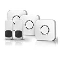 LFDecor Wireless Doorbell Super Long Distance Smart Door Bell Home Cordless Ring Dong Chime timbre calling (Color : 2 Button 3 Receivers)
