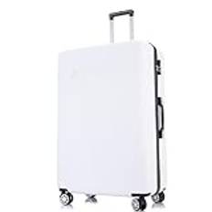FLYMAX XL 32" Extra Large 4 Wheel Suitcases Spinner Lightweight Luggage ABS Travel Cases White