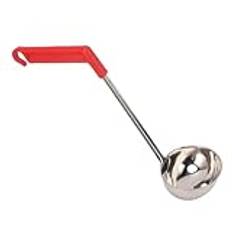 Uadme Cooking Ladle Stainless Steel Soup Ladle, Anti-Scald Curved Handle Kitchen Ladle for Home Cooking, 180ML