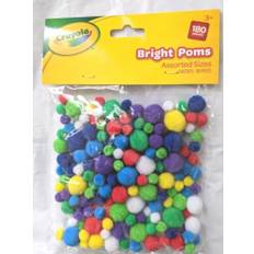 Pom poms assortment of sizes all colours x 180 - art craft projects