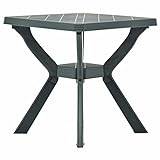 Lechnical Bistrot Table Green 70 x 70 x 72 cm Plastic Bistro Table, Outdoor Bar Table, Garden Table, Outdoor Table