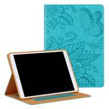 Full Protection Leather Tablet Protective Shell with Pattern Imprinting for iPad Air (2020)/Air (2022)/Pro 11-inch (2018)/(2020) - Green