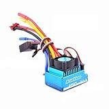 PONPED Waterp-roof 45A 60A 80A 120A Brushless ESC Electric Speed Controller Dust-proof For 1/8 1/10 1/12 RC Car Crawler RC Boat Part(Color:45A)