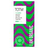 Totm Organic Cotton Applicator Tampons Super