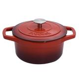 Red Cast Iron Casserole Dish 2.7L - Cookware by ProCook