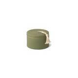 Paddywax Sage Green Ceramic Candle With Lid - Cypress & Fir