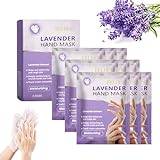 Hand Mask Moisturizing, Hand Spa Mask Infused Collagen, Serum, Vitamins, Natural Plant Extracts for Dry, Cracked Hands, Deep Repair Whitening Anti-Aging Hand Mask, Repair Rough Skin (3 Box/9 Pairs)