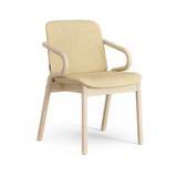 SWEDESE Amstelle armchair - Natural ash, ecriture 0410 Cream Designer Furniture From Holloways Of Ludlow