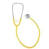 Double Head Stethoscope, Lightweight Dual Head Stethoscope Sethoscopic Estetoscopio Medical Health Care Tool for Listening To Different Parts Of Bodies Sound(yellow)