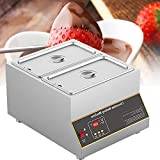 Electric Chocolate Heater Melter Commercial Chocolate Melting Pot Machine 12KG for Chocolate Cheese,2Grid