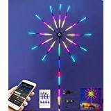 Firework LED Strip Lights Dreamcolor,Firework Lights RGBIC with Music Sync Timer Mode DC 5V USB Firework Strip Bars with APP Control for Home/Bar/TV Wall/Party/Christmas Decoration(30cm*11+1m)