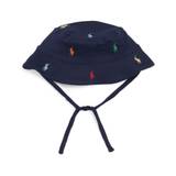 Ralph Lauren Kids Polo Pony Bucket Hat (3-24 Months) - navy - 9-24