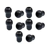 COHEALI 10 Pieces Stethoscope Ear Tip Replacement Black Stethoscope Replacement Ear Tips Stethoscopes Ear Plugs Stethoscope Accessories Silicon Ear Plugs Ear Beans Universal