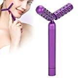 Germanium Facial Roller, Electric Germanium Facial Roller Lifting Tightening Massager Y Shape Face Beauty Stick for Anti-Aging Firm Tighten the Skin