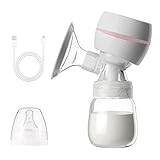 COMETX Portable Integrated Breast Pump with LED Screen Electric Breast Pump for Breastfeeding 3 Modes 9 Suction Level Low Noise with 22mm Silicone Breast Cover 180ml Milk Bottle