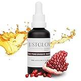 Natural Skin Care Vegan Beauty Face Serum - Just Glow Pomegranate Seeds Face Oil, and Anti Wrinkle Face Cream - An Alternative to Bio Oil for Stretch Marks.