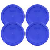 Pyrex 7201-Pc Round 4 cup Storage Lid for glass Bowls (4, Light Blue)